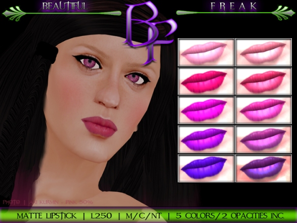 BF lipstick basics template matte bfppv