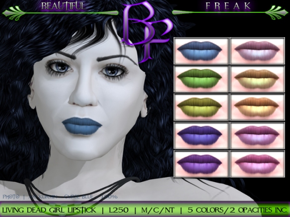 BF living dead girl lipstick pack 2  template