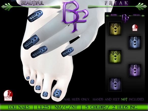 BF Loli nails poster template ldg1